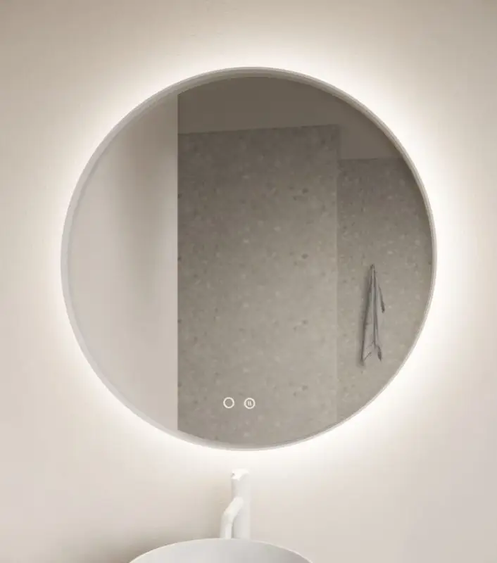 Superprijs Athena ronde spiegel met verlichting en verwarming