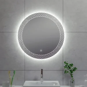 Deco spiegel rond met verlichting Lage Kosten