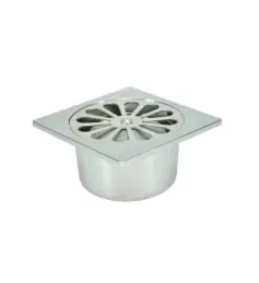 Korting Riko doucheput met onderuitlaat chroom 10×10