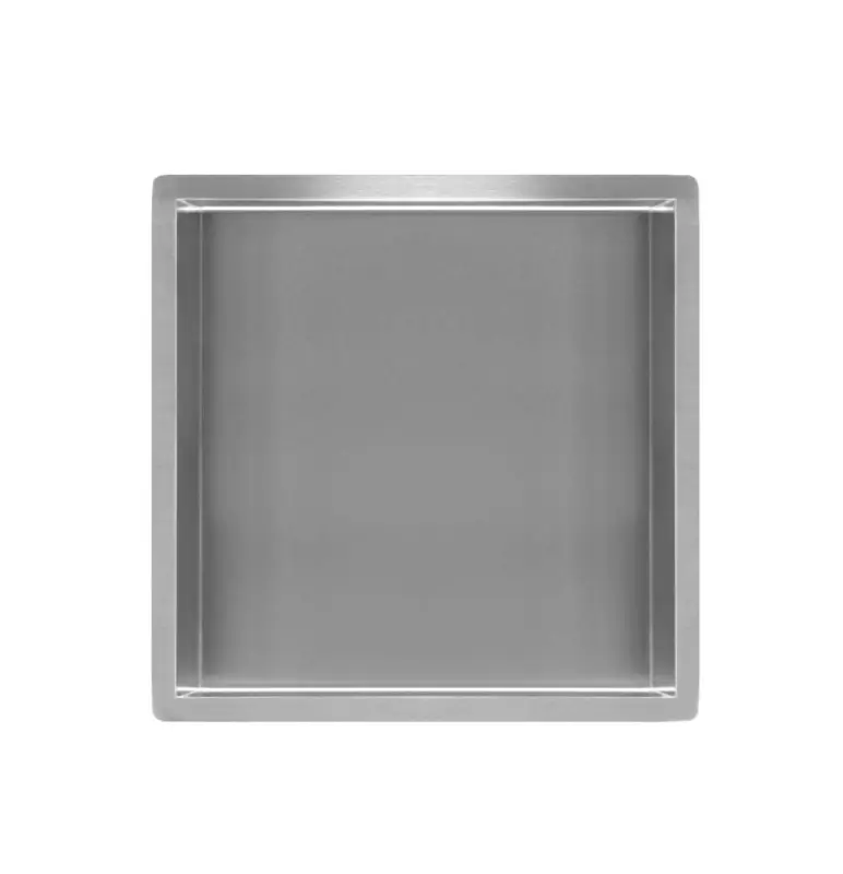 Direct Beschikbaar Demis inbouwnis 30 x 30 x 7 cm RVS