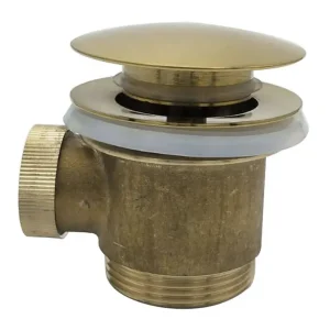Aanbieding Caral clickwaste afvoerplug vrijstaand bad 1 1/2″ geborsteld messing