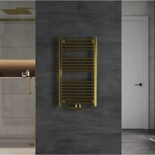 Koop Online Moderne Handdoekradiator 120x40cm Goud – Stijlvol & Efficiënt