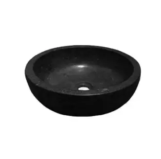 Populair Raw waskom rond 40×12 cm hardsteen gezoet