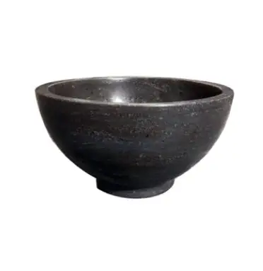 Weekendaanbieding Raw waskom rond 20×11 cm hardsteen gezoet