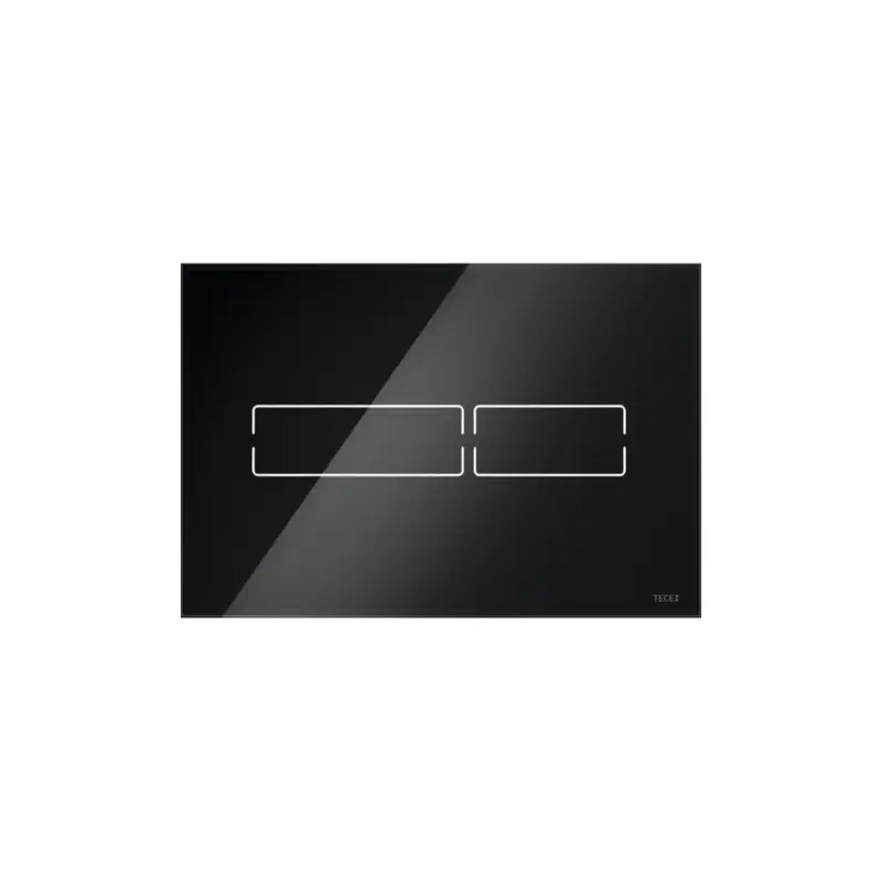 Aanbieding Tecelux mini bedieningsplaat met elektronische spoeler touch-bediening, glas zwart