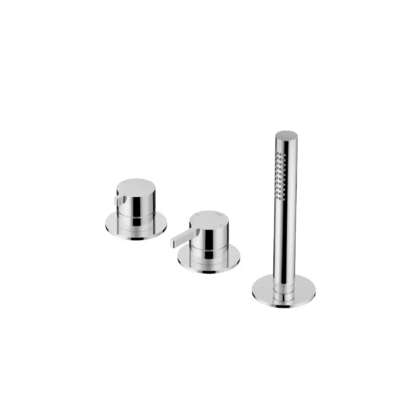 Hotbath Badrandcombinatie eenhendel mengkraan met 2-weg omstel met handdouche CR AC075CR Snelle Levering