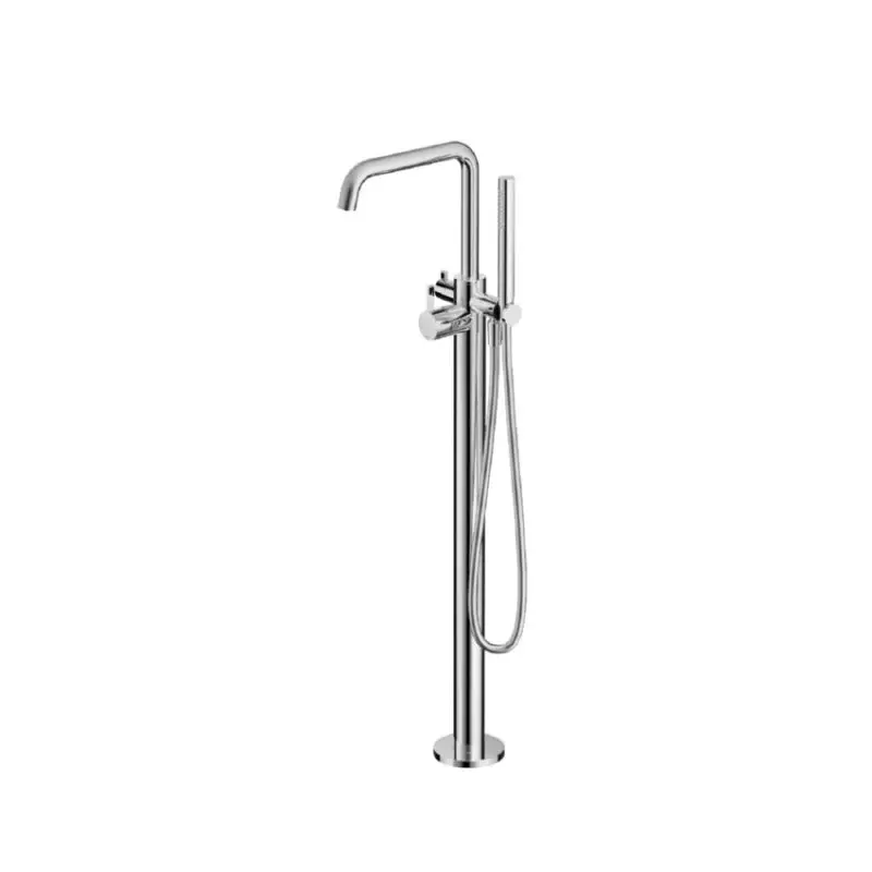 Flitsaanbieding Hotbath Afbouwdeel vrijstaande badmengkraan met flexibele slang en handdouche CR AC177EXTCR