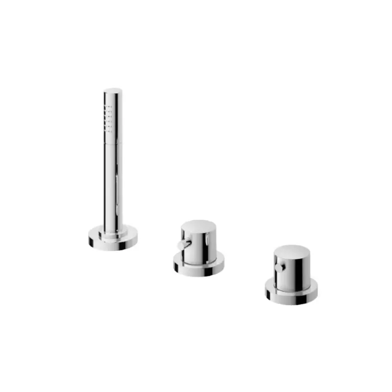 Hotbath Thermostatische badrandcombinatie zonder uitloop en 2-weg stopomstel CR B065CR Seizoensaanbieding