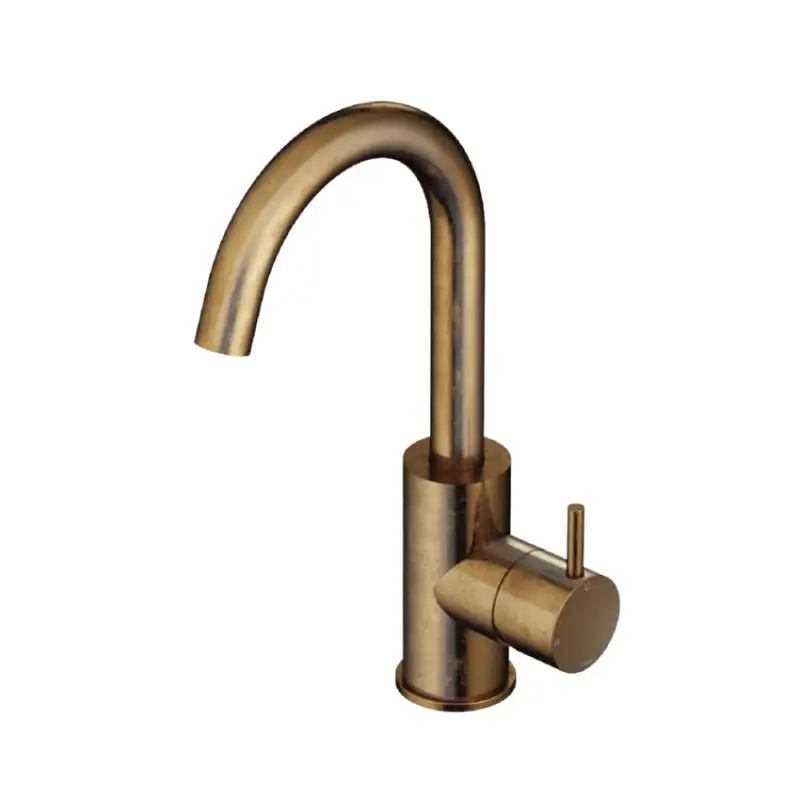 Bestseller Wastafelmengkraan met draaibare uitloop zonder waste AB – Living Colours vormen een Poetsbaar patina CB004AB