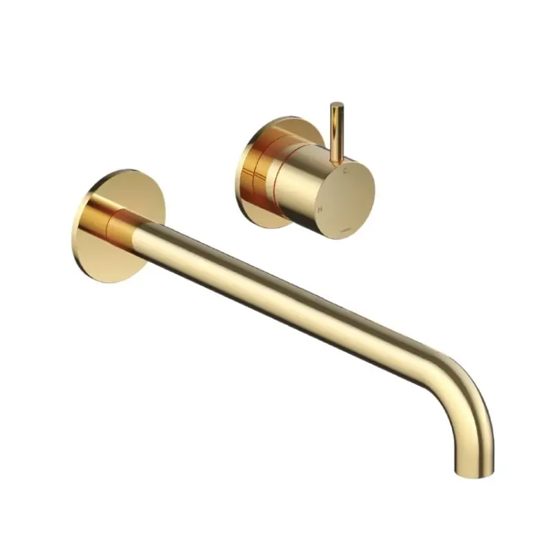 Populair Afbouwdeel – Inbouw wastafelmengkraan met 3 + 3 inbouwsysteem en 25 cm uitloop NB– Living Colours vormen een Poetsbaar patina CB005EXT25NB