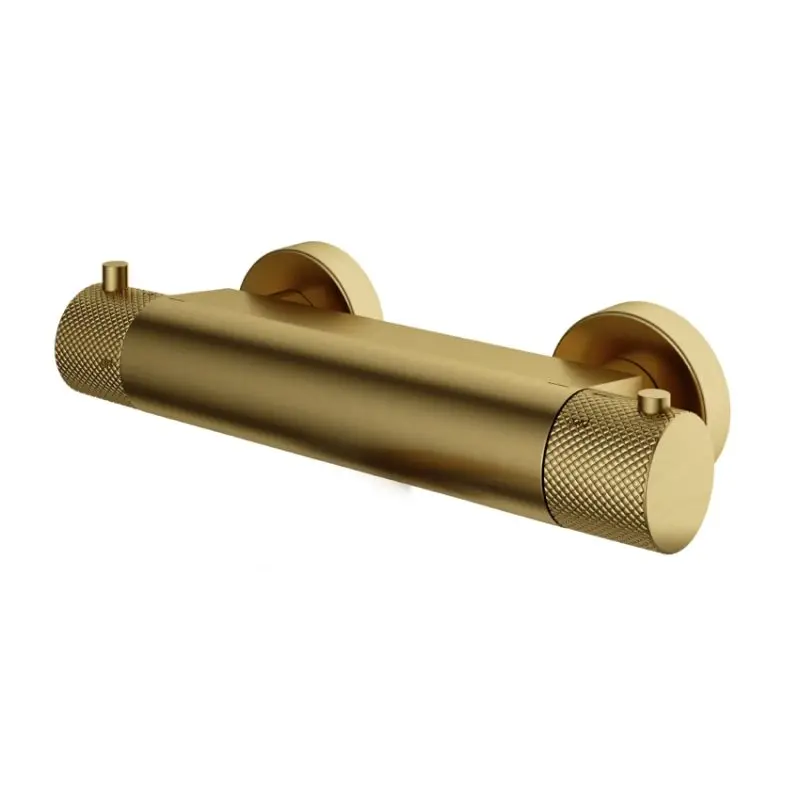 Thermostatische douchemengkraan met 1/2 ”doucheslang onderaansluiting BBP PVD CX008BBP Aanbieding