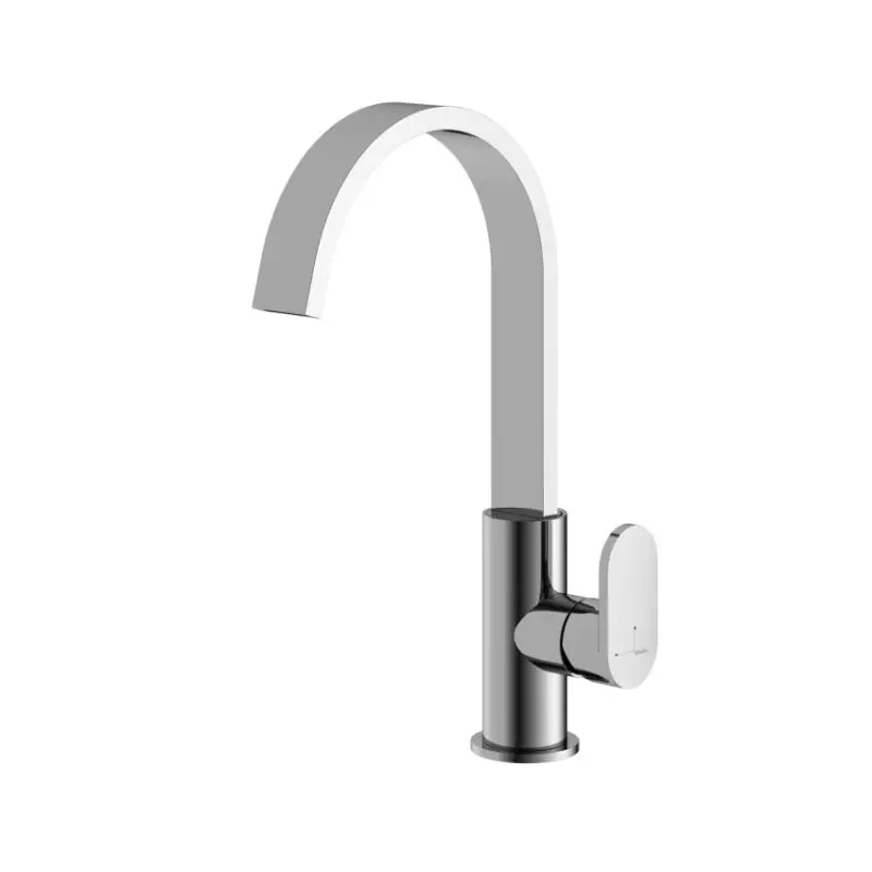 Merkproduct Wastafelmengkraan met draaibare cascade uitloop zonder waste CR F004CCR