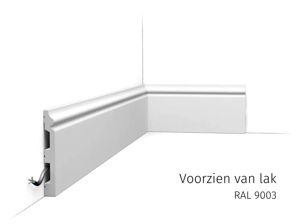 Orac vloerplint SX118 RAL9003 Express Levering