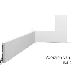 Koop Vandaag Orac vloerplint SX163 RAL9003