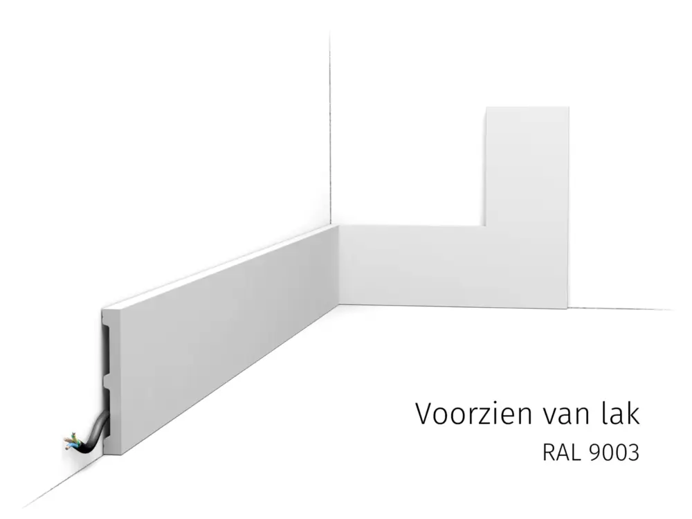 Koop Vandaag Orac vloerplint SX163 RAL9003