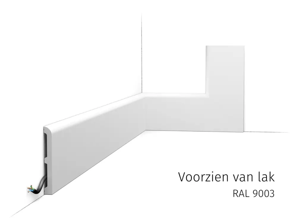 Orac vloerplint SX184 RAL9003 Laatste Kans