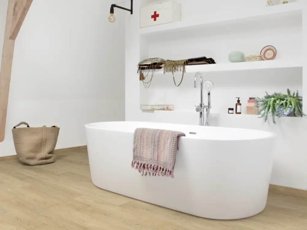 Hete Deal Floorify Lange planken Blush F006T - klik PVC