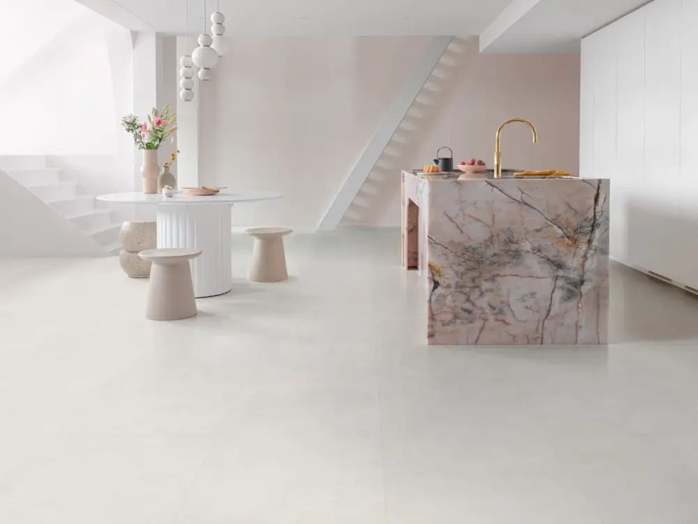 Fabrieksprijs Floorify Kleine tegels Coquille F529 - klik PVC