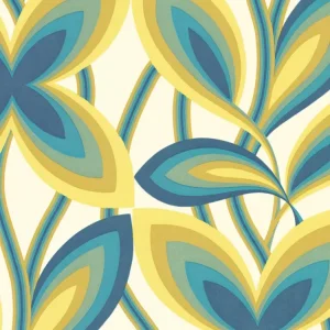 Little Greene Starflower - Peacock Meest Verkocht