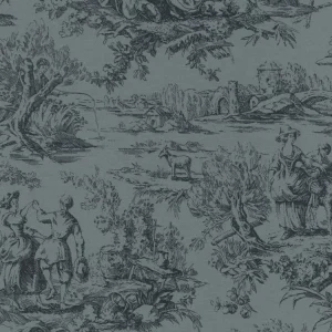 Finale Uitverkoop Little Greene Lovers' Toile - Hicks' Blue