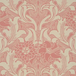 Snelle Levering Little Greene Dahlia Scroll - Carmine