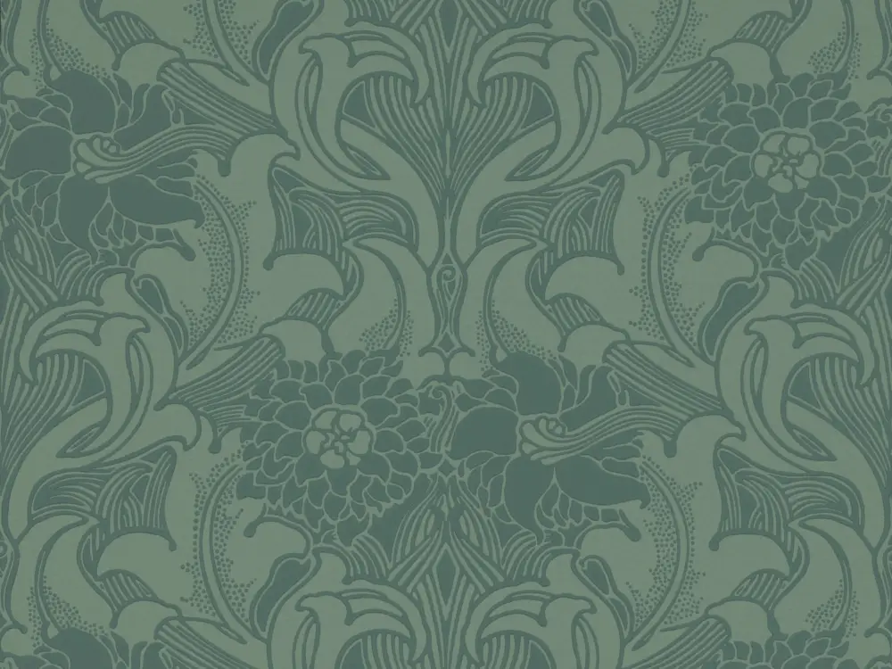 Little Greene Dahlia Scroll - Tea With Florence Op = Op