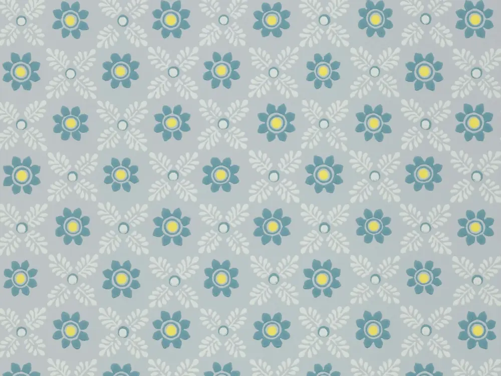 Meest Verkocht Little Greene Ditsy Block - Bone China Blue