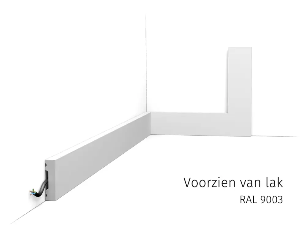 Orac vloerplint SX162 RAL9003 Hete Deal