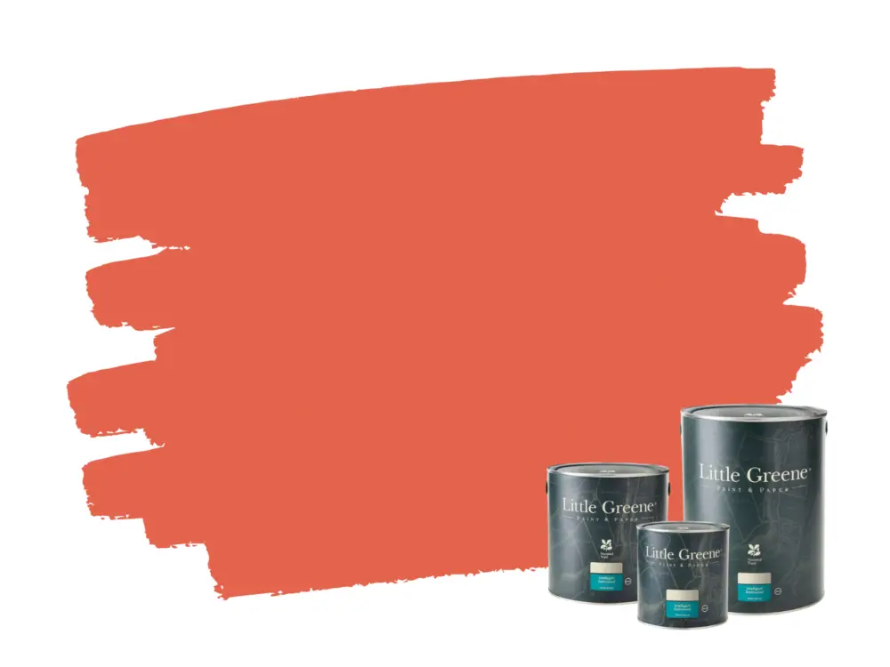 Little Greene Intelligent Satin - Orange Aurora 21 Dagaanbieding