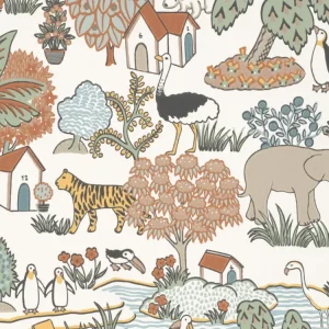 Beperkte Voorraad Little Greene Animal Kingdom - Pea