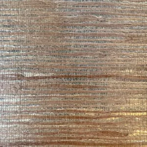 Rechtstreeks Van De Fabrikant Catchii jute behang Taupe Zilver Metallic - J003