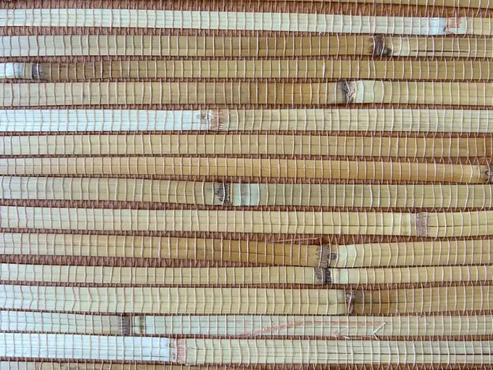 Nieuw Catchii bamboe behang Warm Beige Strepen - B016