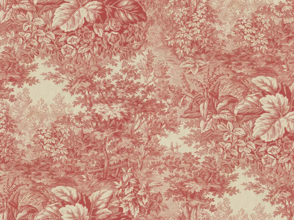 Korting Sandberg Forest Toile - Red