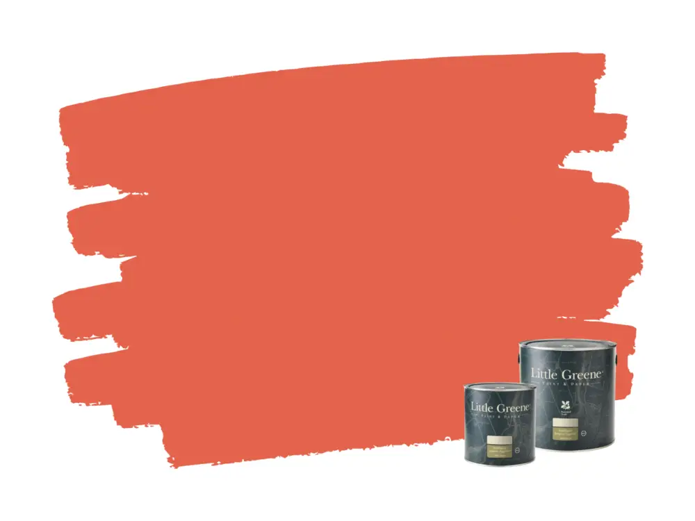 Little Greene Intelligent Exterior Eggshell - Orange Aurora 21 Shop Nu