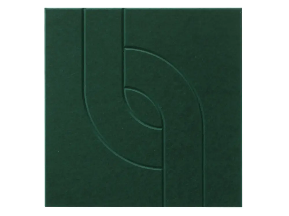 Lage Kosten Maeven Art akoestisch paneel Maya V - Deep Green