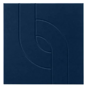 Lage Kosten Maeven Art akoestisch paneel Maya V - Navy Blue