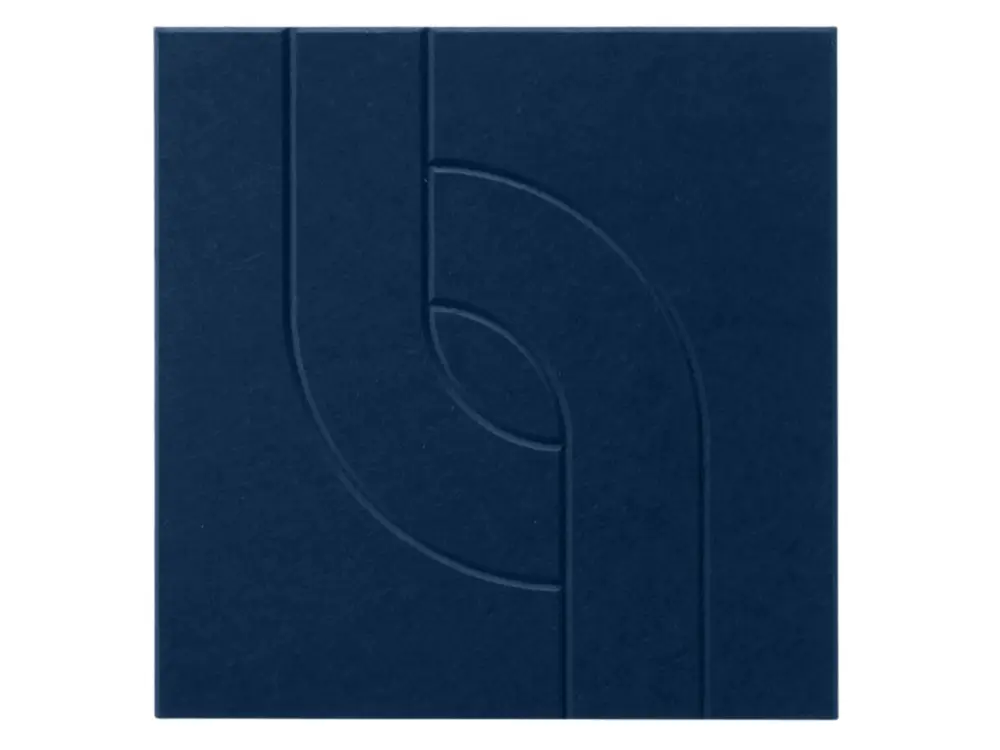 Lage Kosten Maeven Art akoestisch paneel Maya V - Navy Blue