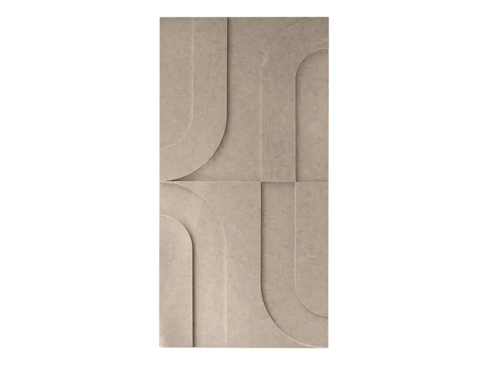 Meest Verkocht Maeven Art akoestische 3D panelen Maya I - Beige (set van 2)
