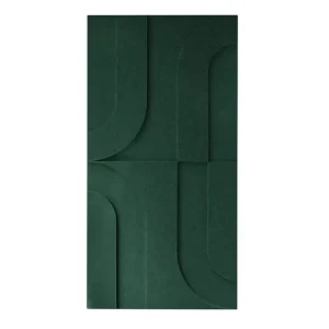 Rechtstreeks Van De Fabrikant Maeven Art akoestische 3D panelen Maya I - Deep Green (set van 2)