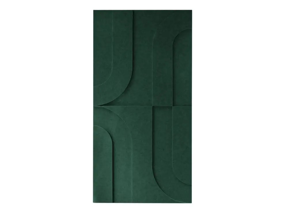 Rechtstreeks Van De Fabrikant Maeven Art akoestische 3D panelen Maya I - Deep Green (set van 2)
