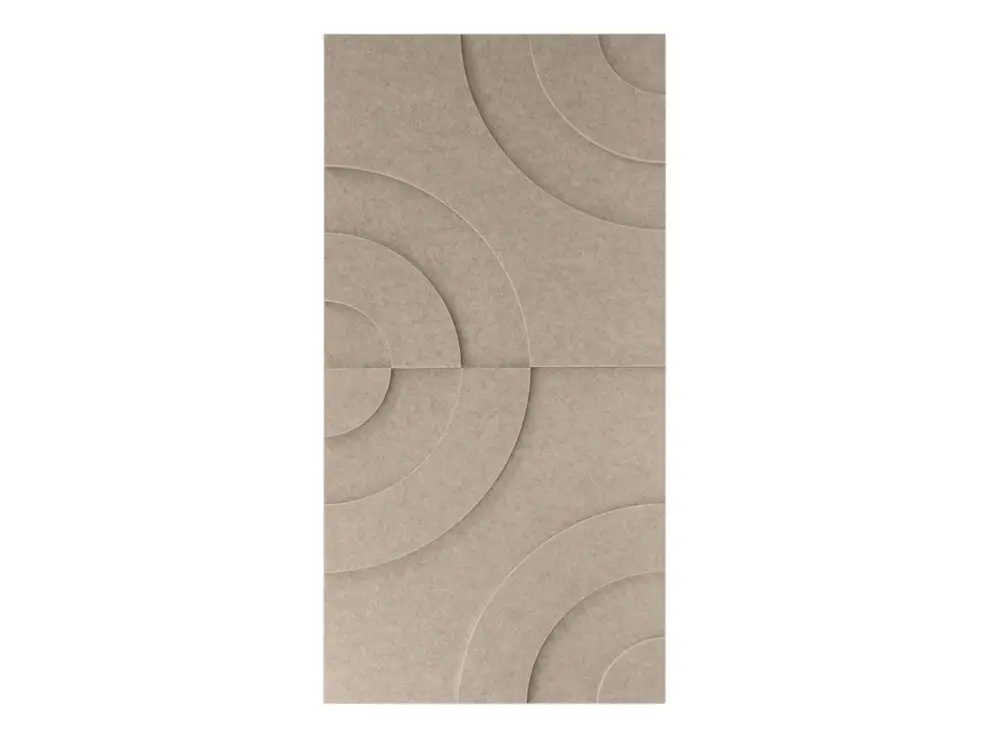 Maeven Art akoestische 3D panelen Maya III - Beige (set van 2) Tijdelijk Beschikbaar