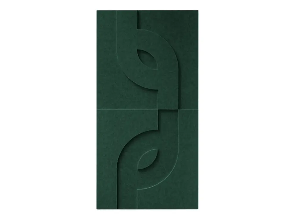 Beperkte Voorraad Maeven Art akoestische 3D panelen Maya V - Deep Green (set van 2)