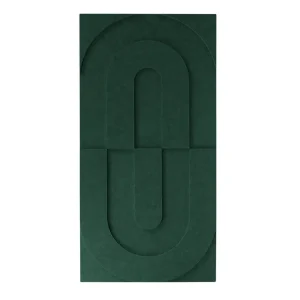 Seizoensaanbieding Maeven Art akoestische 3D panelen Maya VII - Deep Green (set van 2)