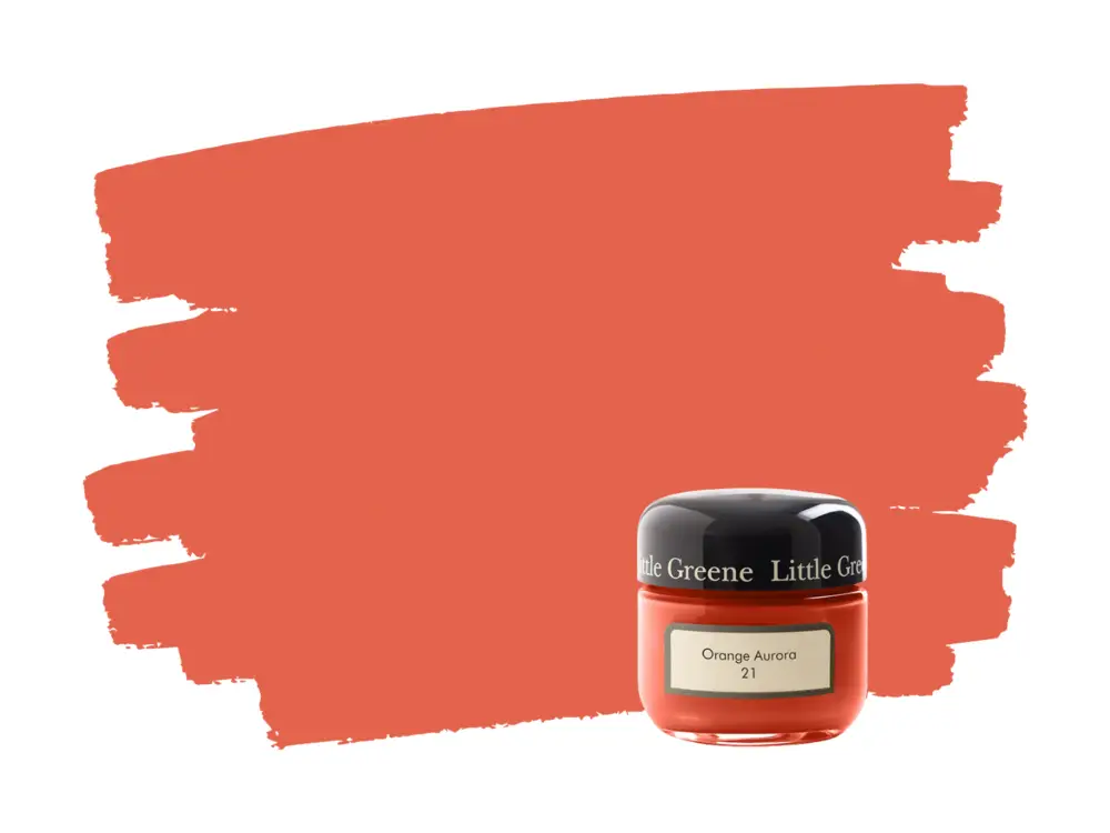 Nieuw Little Greene Orange Aurora 21 samplepotje