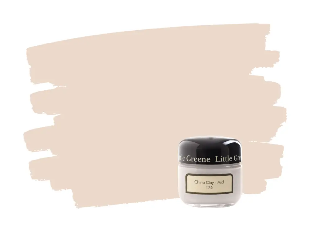 Op = Op Little Greene China Clay Mid 176 samplepotje