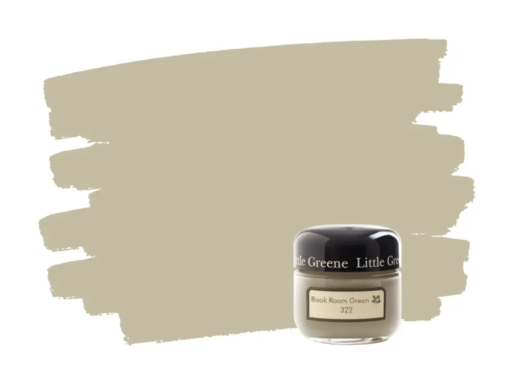 Bestseller Little Greene Book Room Green 322 samplepotje