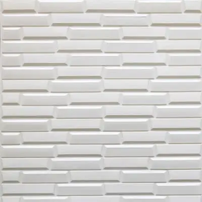 Budget Zelfklevende Foam Lederlook wandbekleding WIT 60x60cm LTW1 Alleen Vandaag