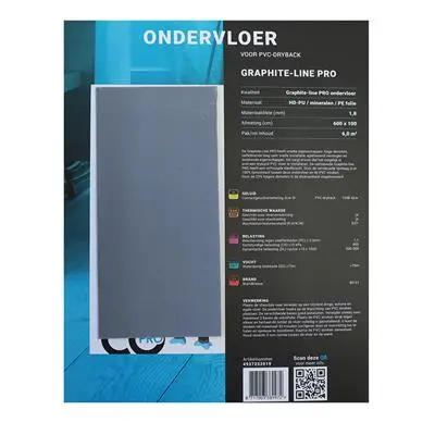 Uitverkoop Zelfklevende Ondervloer voor PVC-Dryback 6m²