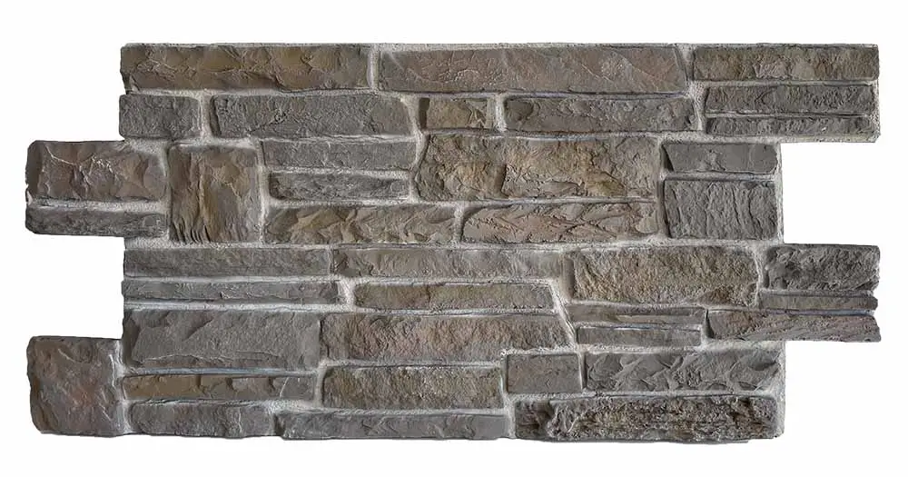Baksteenstrip 3D Wandpaneel Naadloos XL PU Piedra Amerillo Aards Grijs Veilige Betaling