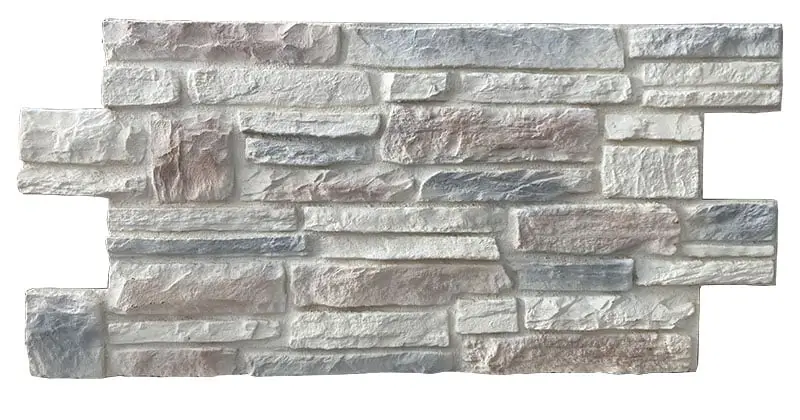 Baksteenstrip 3D Wandpaneel Naadloos XL PU Piedra Blanca Noir Gereduceerde Prijs